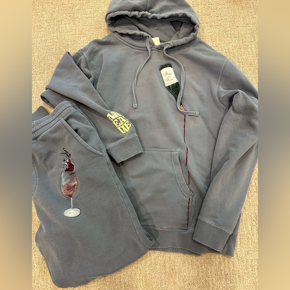Mr. Eatwell x Heather McMahan wine suit size Medium